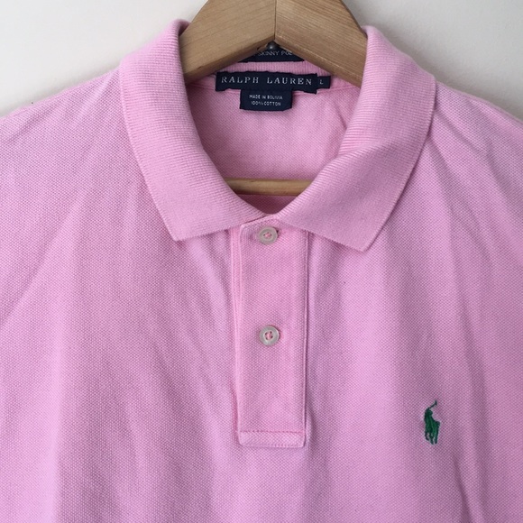 👕 RALPH LAUREN Pink Polo T-Shirt 👕 - Picture 4 of 6